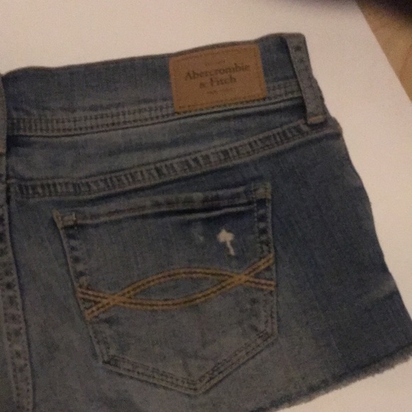 Abercrombie & fitch denim letter A shorts | micro mini shorts - Picture 4 of 6